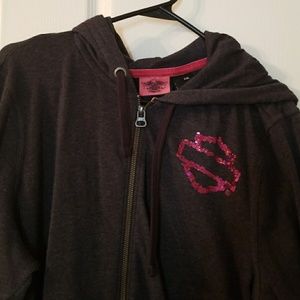 Harley-davidson zip up hoodie